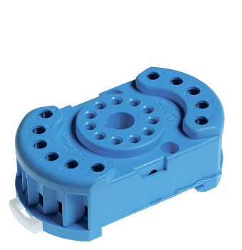 Розетка с винтовыми клеммами (с зажимной клетью) для реле 60.12, таймера 88.12; в комплекте металлическая клипса 090.33; версия: синий цвет ; упаковка 50шт. Розетка с винтовыми клеммами (с зажимной клетью) для реле 60.12, таймера 88.12; в комплекте металлическая клипса 090.33; версия: синий цвет ; упаковка 50шт.