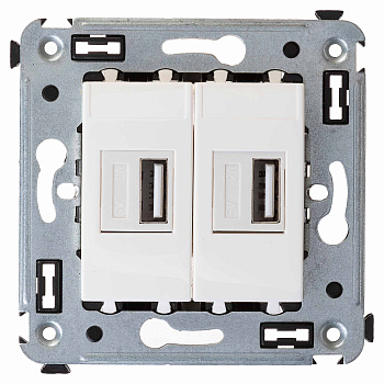 USB зарядное устройство в стену, "Avanti", "Белое облако"