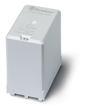 Силовое электромеханическое реле; 3NO 50A; контакты AgNi (зазор ≥ 3мм); катушка 24В DC; степень защиты RTII; опции: нет