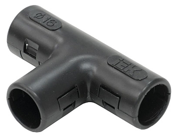 Тройник открывающийся TI20G черный (5шт/компл) IEK