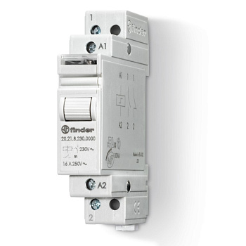 Модульное электромеханическое шаговое реле; 1NO 16А, 2 состояния; контакты AgNi; питание 110В АC; ширина 17.5мм; степень защиты IP20