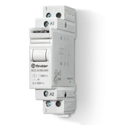 Модульное электромеханическое шаговое реле; 1NO 16А, 2 состояния; контакты AgNi; питание 48В DC; ширина 17.5мм; степень защиты IP20