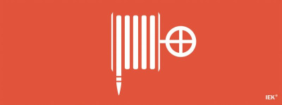 Этикетка самокл. 350х130мм "Пож. гидрант" IEK