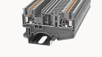 DS2.5-TG-01P-11-00A(H), Клемма PUSH-IN, 2.5 мм.кв., под размыкатель, серый, шт