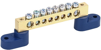 Шина N "ноль" на двух угловых изол ШНИ-8х12-8-У2-С ИЭК