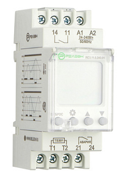 Реле контроля температуры с датчиком; ЖК дисплей; 1 НО контакт 16А (~/= 24-240В AC/DC)