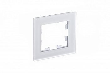 ATLASDESIGN NATURE 1-постовая РАМКА, МАТОВОЕ ОРГАНИЧЕСКОЕ СТЕКЛО БЕЛЫЙ