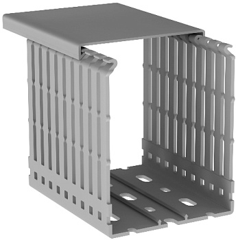 KKD 8010; Перфорированный короб с крышкой, 80x100 (ШxВ)(24м/упак)