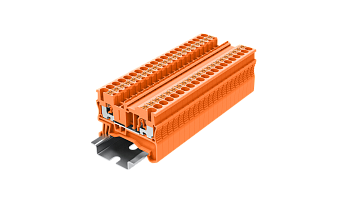 TP2.5-2-OG Клемма TP 1-1 проходная Push-in, сеч.2.5мм2, оранж.