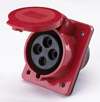 Розетка щитовая 424 3Р+РЕ 32А 380В IP44 РЩ-102