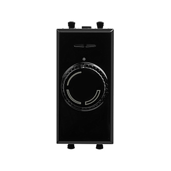 Диммер поворотный модульный, "Avanti", "Черный квадрат", 1 модуль Диммер поворотный модульный, "Avanti", "Черный квадрат", 1 модуль