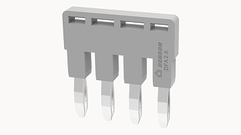 DFA2.5-04P-11-00A(H), 4П, Перемычка DFA для клемм DC, 2.5 мм.кв, серый, шт