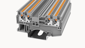 DS1.5-QU-01P-11-00A(H), Клемма PUSH-IN, 1.5 мм.кв., 4C, серый, шт