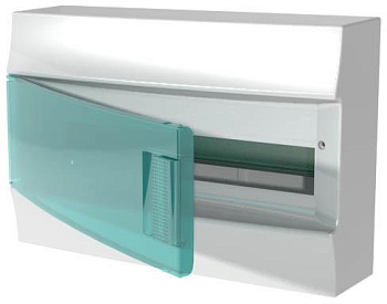 Бокс настенный Mistral41 18М зеленая дверь(без клемм)