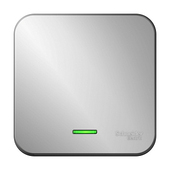 BLANCA О/У 1-клавишный ВЫКЛЮЧАТЕЛЬ (сх.1)с подсв.ИЗОЛ.ПЛ.,10А,250В,АЛЮМИНИЙ