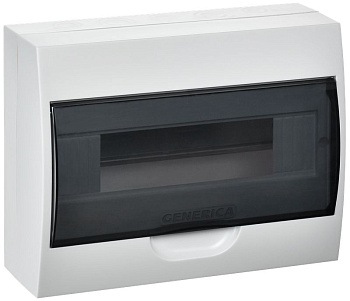 Бокс ЩРН-П-12 модулей навесн. пластик IP41 GENERICA