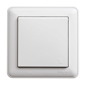 W59 AQUA РОЗЕТКА с заземлением со шторками, 16А, IP44, в сборе, БЕЛЫЙ