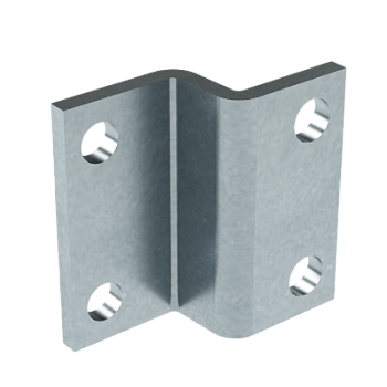 Пластина для крепления консолей BBF-60 к тяжелому подвесу/профилю, горячеоцинкованная Пластина для крепления консолей BBF-60 к тяжелому подвесу/профилю, горячеоцинкованная
