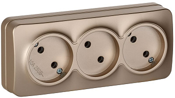 GLORY Роз. 3-я без з/к/ш о/у 10А РС23-2-ХШм шамп. м. IEK