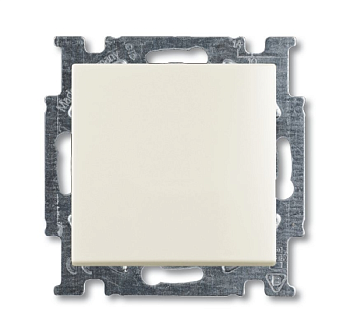 Выключатель с клавишей, 1 полюс, слоновая кость