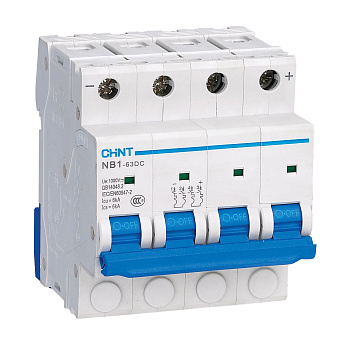 Авт. выкл. пос.тока NB1-63DC 4P C10A DC1000В 6kA (R)(CHINT)