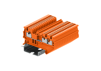 TP1.5-3-OG Клемма TP 1-2 проходная Push-in, сеч.1.5мм2, оранж.