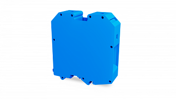 Клеммник на DIN-рейку (Винтовой) 150 мм.кв. (синий);TBL 150