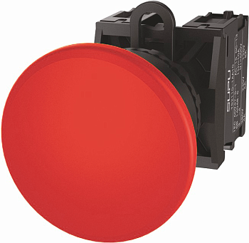 Грибовидная кнопка серии TS2, диаметр 40мм, красн.