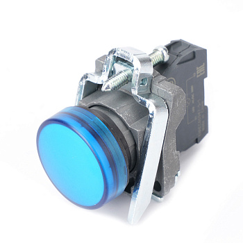 Сигнальная лампа в сборе модульная 22 мм синяя 24В DC Сигнальная лампа в сборе модульная 22 мм синяя 24В DC