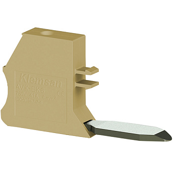 Доп. клемма 6 мм.кв. к клеммникам  AVK(95-240), (бежевый); AVK/EK6