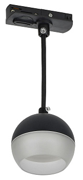 Светильник 4119 декор. трековый подвесной GX53 черный IEK