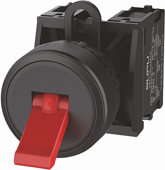 Тумблер серии TS2, с автоматической блокировкой, красн.