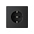 ARTGALLERY РОЗЕТКА с заземлением, 16А, механизм, быстрозажим. клем., КАРБОН