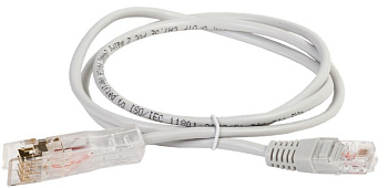 ITK Патч-корд 110-RJ45 2 пары, кат.5Е, 1м, серый
