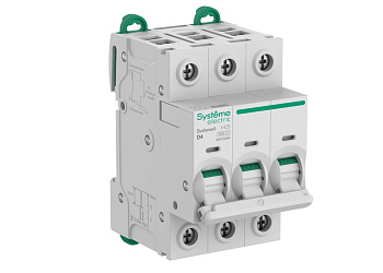 Systeme9 Автоматический выключатель (АВ) D 4A 3P 6kA 400В