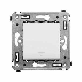 Кнопка одноклавишная в стену, "Avanti", "Белое облако"