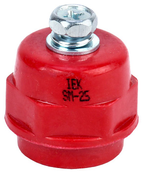 Изолятор SM25 (М6) силовой с болтом IEK Изолятор SM25 (М6) силовой с болтом IEK