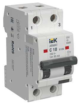 ARMAT АВДТ B10N 2P C10 30мА тип A электромех. IEK