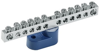 Шина N "ноль" на одном угловом изол. Ni ШНИ-6х9-12-У1-С IEK