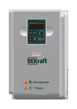Преобразователь частоты DEKV060-7.5/11кВт 3 фазы 380В с торм. модулем Преобразователь частоты DEKV060-7.5/11кВт 3 фазы 380В с торм. модулем