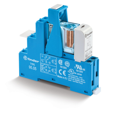 Интерфейсный модуль, электромеханическое реле; 2CO 10A; контакты AgNi; питание 12В DC (чувствит.); категория защиты IP20; винтовые клеммы; пластиковая клипса; LED + диод